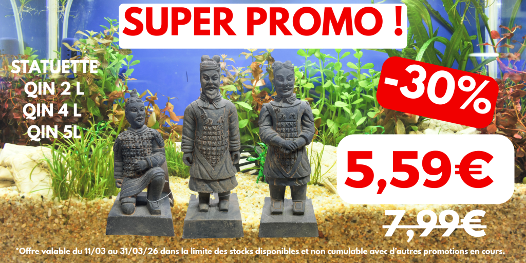 Promo statuette décorative pour aquarium