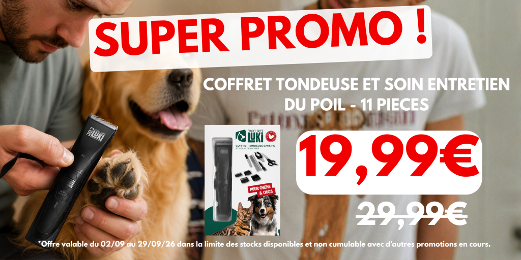 Coffret tondeuse et soin entretien du poil à 19.99€ au lieu de 29.99€