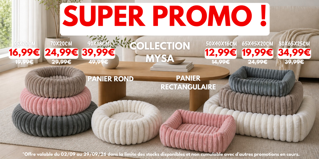 Collection de paniers mysa à partir de 12.99€